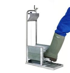 Laarzenreiniger, RVS met schraapbeugel