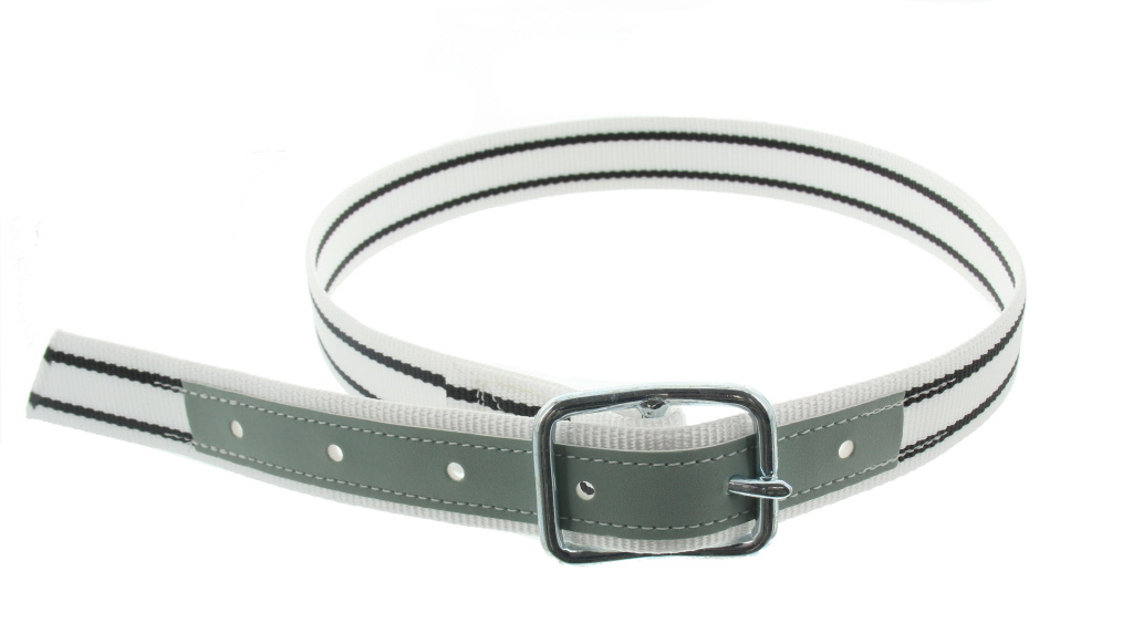 Koehalsriem 40mm.130cm. lederen verstev.