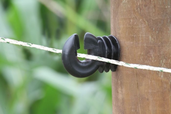 Draad geweven, wit/groen, 500m, 2,5mm