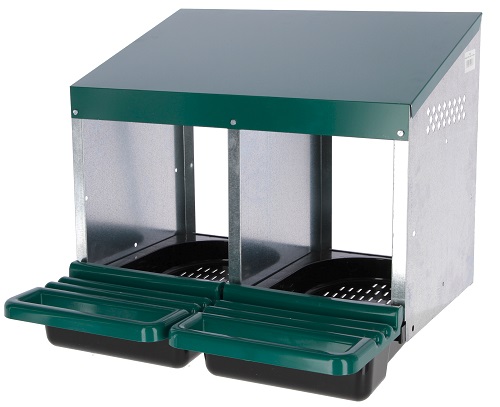 Legnest 2 vakken met kunststof vloer