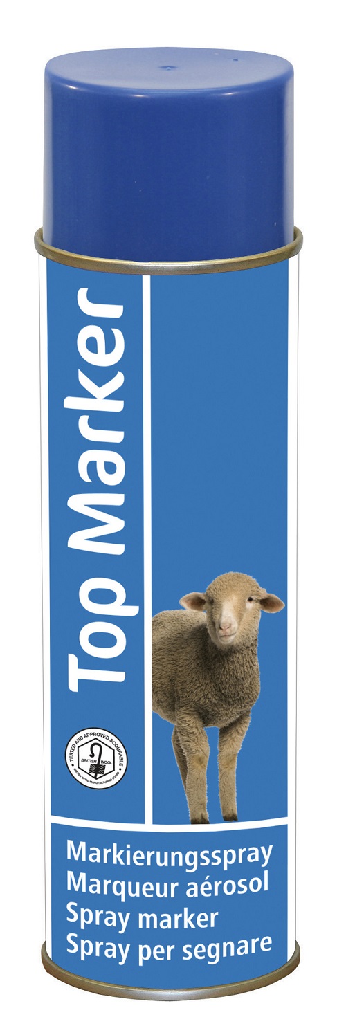 Top Marker merkspray schaap blauw, 500ml