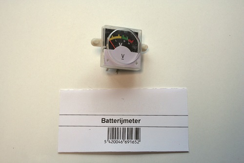 Batterijmeter voor batterijdrukspuit
