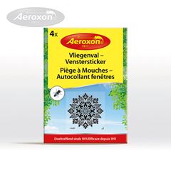 Aeroxon vliegenval venstersticker, 4st