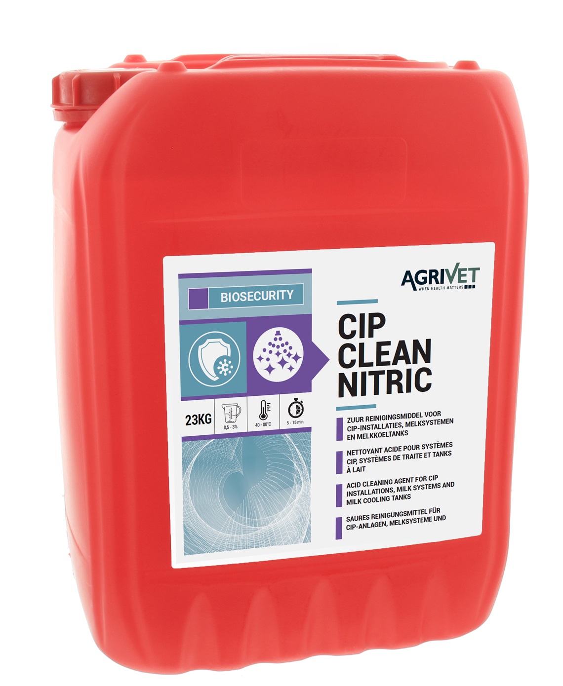 Agrivet CIP Clean Nitric12 KG NlFrEnDe #
