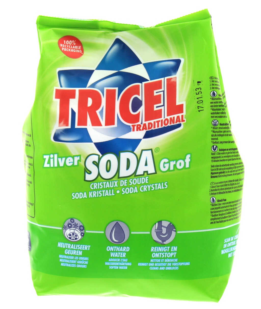 Tricel zilversoda grof, 4x1,6kg