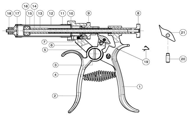 Roux Revolver onderdelen